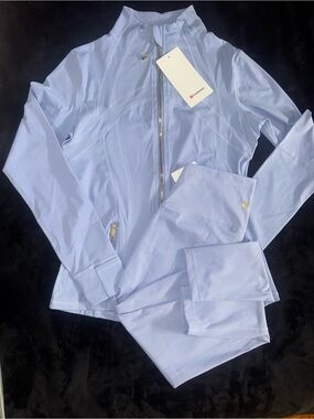 lululemon athletica Pale Blue Full-Zip Utility Jacket